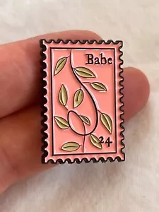 Taylor Swift -Red Vault Track Babe (Taylors Version) - Pink Enamel Pin Stamp - Picture 1 of 4