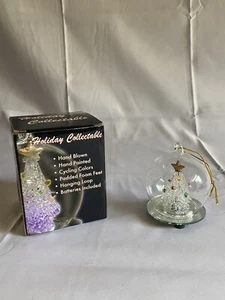 Regal Holiday Collectible Hand Blown, handmade Color Changing Glass Ornament - Picture 1 of 15