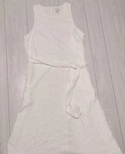 A new day Sleeveless Long Maxi Dress Beach Pocket Plain ruffle Sundress XS - Picture 1 of 9