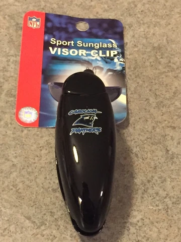 NFL Carolina Panthers Car Visor Sunglasses Clip Officially Licensed New Cover