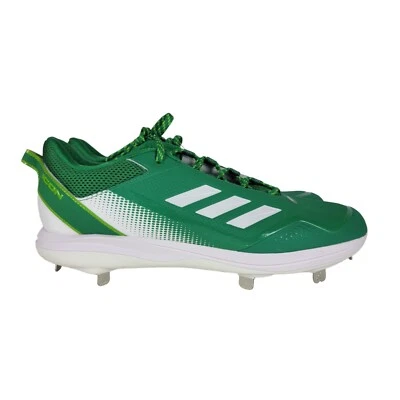Chuteiras de beisebol Adidas Icon 7 masculinas tamanho 14 verde metal branco S238859 NOVAS - Imagem 1 de 4