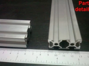 Aluminum T-slot extruded profile 20x40-6mm L600, 800, 1000, 1200 or 1500mm -2pcs - Picture 1 of 10