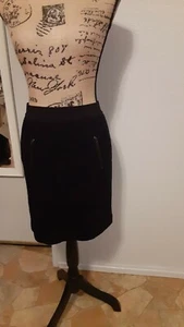 Ann Taylor Black Waffle Skirt 2 - Picture 1 of 11