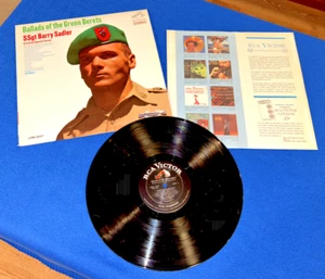 SSgt. Barry Sadler Ballads of the Green Berets RCA Victor Dynagroove LP Record - Picture 1 of 11