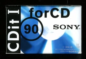 K7 CASSETTE VIERGE ★ SONY 90 CDit I FOR CD POSITION NORMAL TYPE I ★ SEALED NEUF - Photo 1/2
