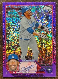 2023 Topps Chrom J.D. Martinez/299 lila Speckle Refraktor #98 - Bild 1 von 2