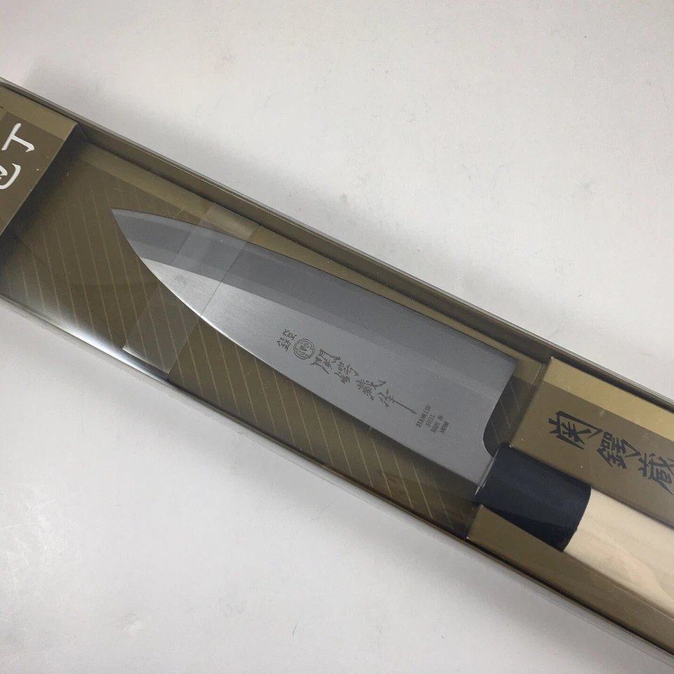 寿屋 Seki 日本厨房 Deba 刀 6.5 英寸(165 毫米)刀片日本制造 440-161 — 第 1/3 张图片