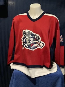 Almira Jackals #19 Thomas Clayton Jersey Blue Jackets Minor Team  Size XL    T11 - Picture 1 of 17