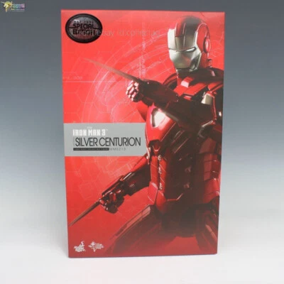 Figura de acción Hot Toys Mms213 1/6 Iron Man 3 - Silver Centurion (Mark Xxxiii) Foto 1 de 4
