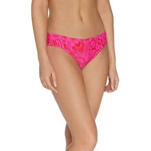 1920 Raisins Juniors' Solid Fiesta Ruched Back Bikini Bottoms PINK sz S new - Picture 1 of 1