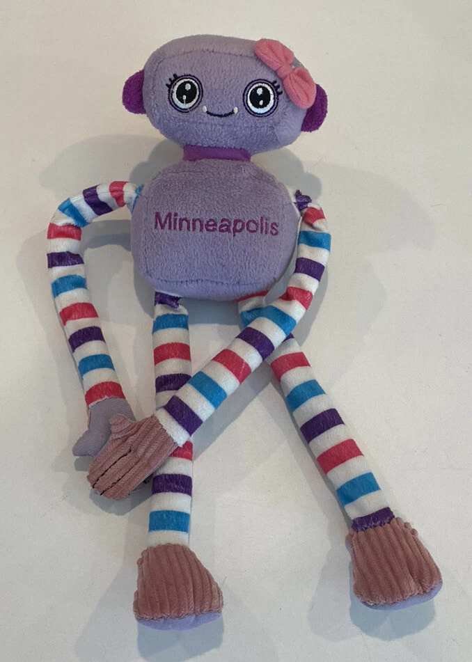 Fiesta Talking Robot Plush 16" Stripe Purple Minneapolis Alien Girl Doll WORKS - Image 1 of 3