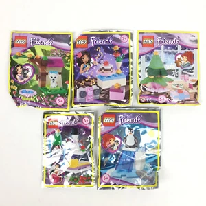 5 Lego Friends Konvolut Figur Pinguin + Katze + Schneemann + Tanne Neu - Bild 1 von 1