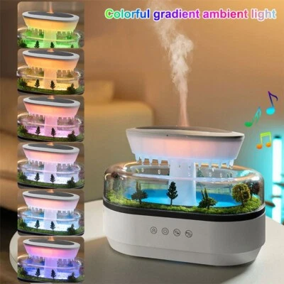 Rain Cloud Mist Humidifier Aroma Diffuser 7-Color LED Night Light for Bedroom - Image 1 of 4
