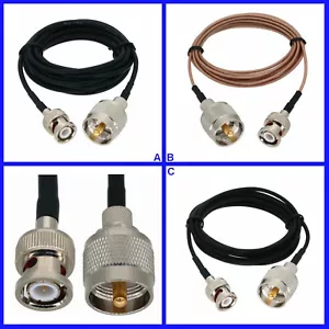 Non-Waterproof UHF Plug to BNC Male Ultrasonic Cable For Immersion Transducers - Picture 1 of 4