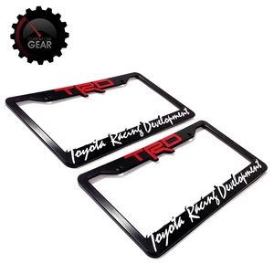 2 TRD Toyota Racing Development License Plate Frames-Tundra-Tacoma-SR5-4-Runner - Picture 1 of 9