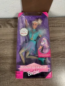 Mattel Barbie 1997 Olympic USA Ice Skater #18501 Spin & Skate blond signiert - Bild 1 von 5