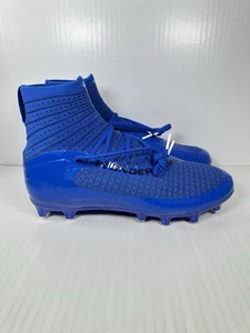 Sz 10 Under Armour Highlight MC 2.0 INTELLIKNIT Football Cleats Men Blue 3027304 - Picture 1 of 7