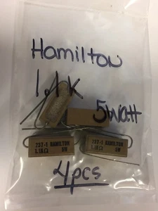 1.1K OHM 5 WATT HAMILTON SANDSTONE RESISTORS 4 PCS NOS - Picture 1 of 1