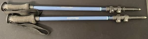 Set of Komperdell Alpinist Power Lock Aluminum Trekking Poles 66-140cm Blue - Picture 1 of 6