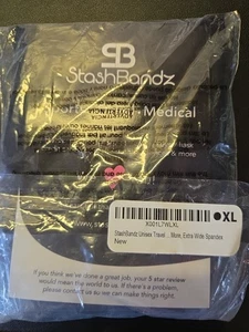 StashBandz schwarz Größe XL Reise Gürtel Bauchtasche Taschen Handy $ Laufen Stretch - Bild 1 von 9