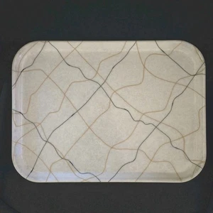 Cambro Fibra di Vetro Camtray Caffetteria Vassoio Spaghetti Design 16"x12" Vintage USA - Foto 1 di 5