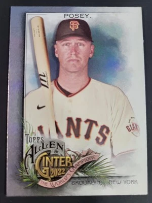 Buster Posey 2022 Topps Allen & Ginter Silver Portrait #77 San Francisco Giants - Image 1 of 2