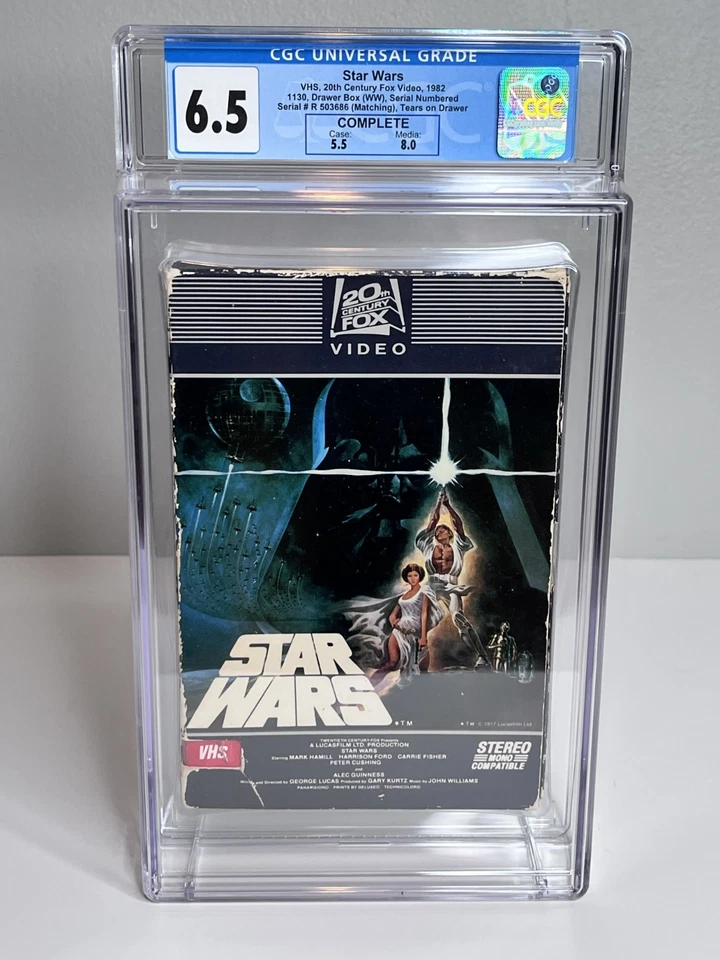 1977 Star Wars -VHS 1982 20th Century Fox Original Video Matching /Serial Number - Image 1 of 3