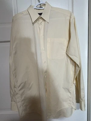 Nautica Men’s L/S Dress Shirt—Yellow —15 1/2–34/35–EUC—FREE Shipping - Image 1 of 4
