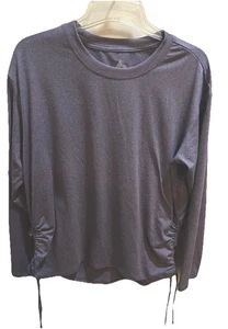 RBX Damen Top Lila Medium Langarm geraffte Seiten - Bild 1 von 4