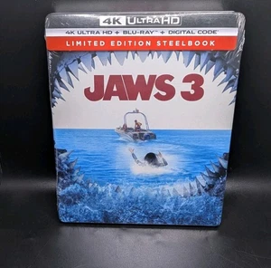 Jaws 3 Steelbook 4k UHD & Blu-ray Disc Set Limited mit Digital Code BRANDNEU - Bild 1 von 19