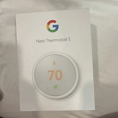 Google T4000ES, Nest Thermostat E, Smart Thermostat White New T - Image 1 of 4