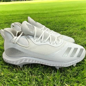 Adidas Icon V Bounce weiß Baseball Stollen Herren Größe 16 Metall Spikes - Bild 1 von 13