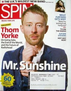 Spin Magazine August 2006 Thom Yorke Nelly Furtado TV on the Radio New - Picture 1 of 1