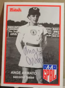 Tarjeta firmada AAGPBL "ANGE ARMATO" #10 - Imagen 1 de 2