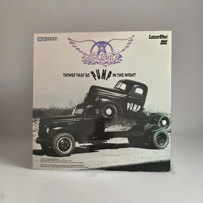 AEROSMITH Things That Go PUMP In The Night Laserdisc Disc Is LN Cover Is VG! - Image 1 of 3