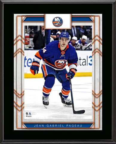 Jean-Gabriel Pageau New York Islanders 10.5" x 13" Sublimated Player Plaque Cover