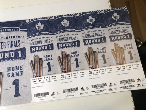 Toronto Maple Leafs Hockey Playoff Tickets Season Book 2014-15 Cover