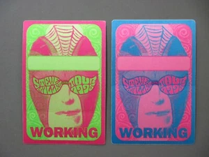 Steve Miller backstage pass satin cloth stickers TWO Joker Face Working OTTO ! - Picture 1 of 1