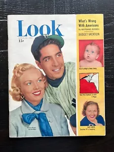 1951 Look Magazine ~ Phil Rizzuto ~ New York Yankees ~ No Label ~ Newsstand Copy - Picture 1 of 2
