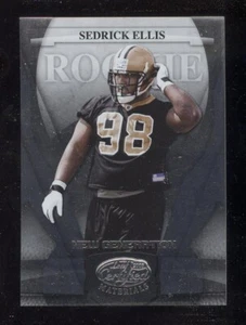#192 Sedrick Ellis RC 2008 Leaf Certified Materials  New Generation /1500 SAINTS - Picture 1 of 2