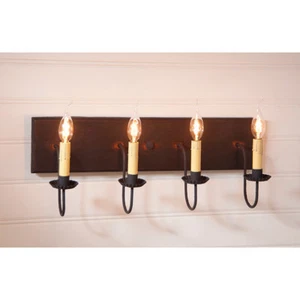 4 Arm Electric Vanity Wall Light Bar in 3 Hartford Colors/Mirror Vanity Light - Picture 1 of 4