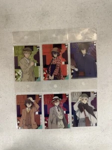 Bungo Stray Dogs Visual Card Osamu Dazai Atsushi Kunikida Akutagawa Kyoka Set - Picture 1 of 7