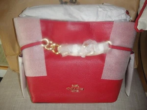 NEW COACH ANDY Crossbody BAG In Red Apple Chunky Chain.$428.00 .100% GENUINE - Picture 1 of 19