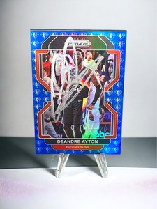 Deandre Ayton Signed Card 2021-22 NBA PRIZM 75th Anniversary Parallel
