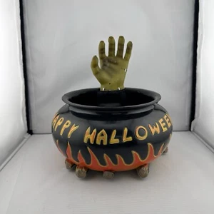Gemmy Happy Halloween Witch Hand Motion Activated Sounds Movement Bowl Tested - Picture 1 of 10