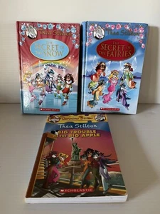 Geronimo Stilton 3 books Special Ed. #2 & #3 Secret Of The Fairies Snow Thea HC - Picture 1 of 15