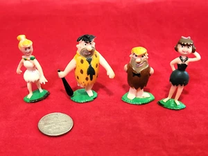 Vintage Tinykins FLINTSTONES 4er Set Fred, Barney, Wilma & Betty MARX Toys 1961 - Bild 1 von 10