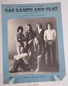 Blue Image Gas, Lamp, & Clay 1970 Sheet Music - Picture 1 of 6