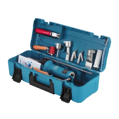 Hot Air Plastic Welder 1600W PVC TPO Vinyl Heat Gun Torch & 24 Accessories - Image 1 of 4