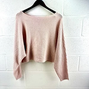 Melrose & Market Blush Pink Boat Neck Long Sleeve Soft Sweatshirt Women’s Size M - Picture 1 of 9
